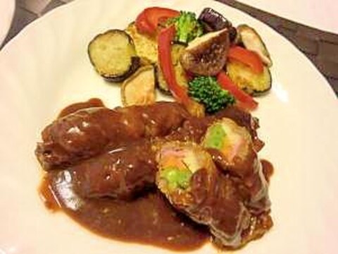 牛肉のロール煮デミグラスソース レシピ 作り方 By ママきゅみっきー 楽天レシピ 牛肉のロール煮デミグラスソース レシピ 作り方 By ママきゅみっきー 楽天レシピ